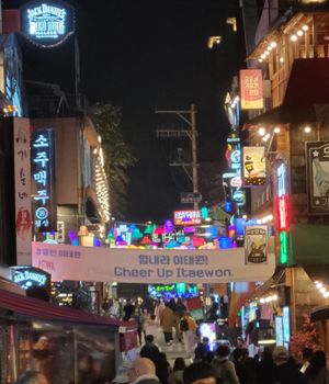 코로나19 제한 조치 중인 월드푸드스트릿을 동쪽에서 바라본 모습 (2020년 11월 7일)