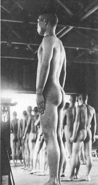 일본의 징병 검사 사진 (내각 정보국 '사진 주보' 1941년)