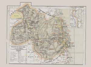 1909년 빈딘성 지도