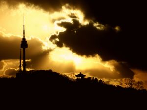 석양의 N서울타워