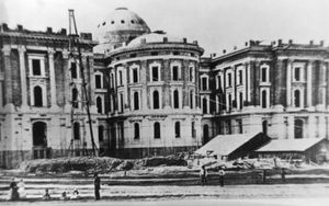 1860년부터 1874년까지 건설된 캘리포니아 주 의사당. 1868년 건설 중인 모습