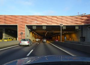 스톡홀름의 노라 랭켄(Norra länken) 고속도로