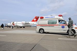 의료 후송 - 2011년 동일본 대지진 당시 레가의 의료 후송