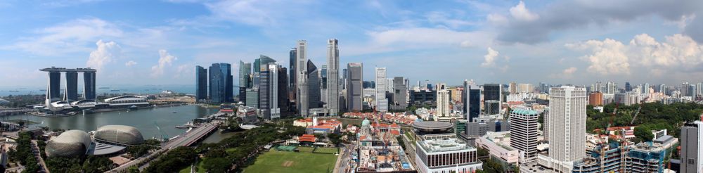 싱가포르 도심 파노라마