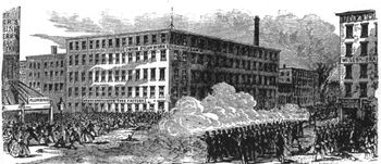 군의 진압을 그린 삽화