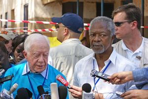 2011년 남수단 독립 국민투표에 업저버 사절단을 지도한 카터