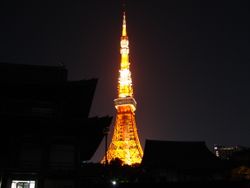 조명을 켠 도쿄 타워