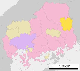 히로시마 현 내 진세키코겐 위치