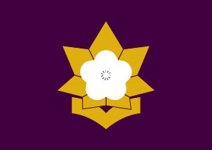 단풍잎과 매화꽃을 조합하여 디자인한 사가현 다쿠시의 시기