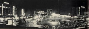 1955년경 오사카역 앞 야경