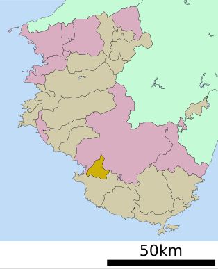 와카야마현 내 가미톤다 위치