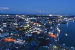 세리온(セリオン)에서 본 아키타 시가지 야경.