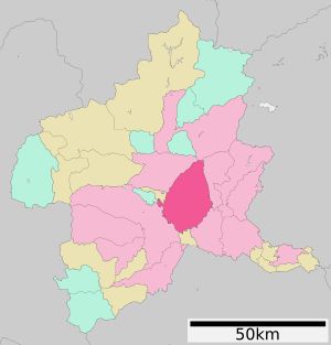 군마현 마에바시시 지도