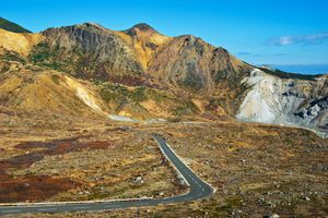 반다이아즈마 스카이라인 경관 유료 도로의 북동쪽 접근로