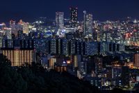 료오 공원(竜王公園)에서 본 도심부(都心部) 야경