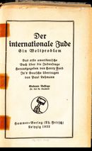 『국제 유대인』 독일어판, 1922년