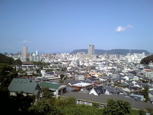 구리바야시 터널에서 바라본 시가지