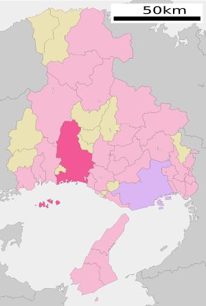 효고현 히메지시 지도