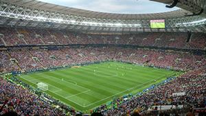 2018년 FIFA 월드컵 경기를 개최한 모스크바의 루즈니키 스타디움