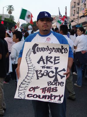 2006년 5월 1일, 메이데이, 로스앤젤레스에서 열린 이민자 권리 행진