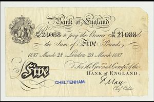 1887년 잉글랜드 은행 5 파운드권 지폐
