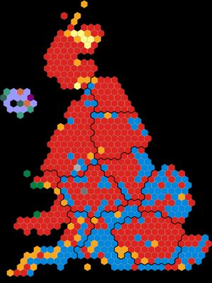 선거구별 결과 (등면적 투영)