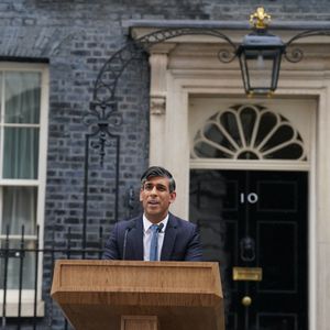 선거일정을 발표하는 수낵 총리