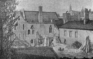 19세기 초 그려진 상원 건물의 동쪽 벽