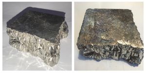 깨진 비스무트 주괴