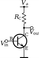 (그림 2) NPN common-emitter 간단 회로
