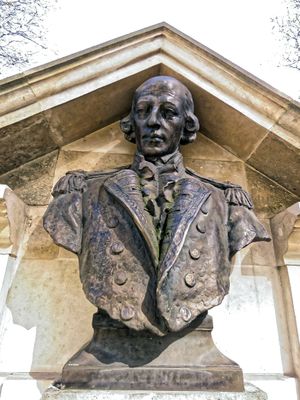 런던시티에 있는 아서 필립 제독 기념 흉상