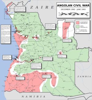 앙골라 내전 1992년 12월 - 1993년 6월
