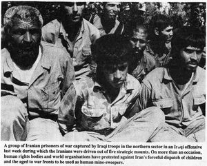 이라크의 1988년 공세 중 포로로 잡힌 이란군 병사