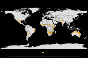 열대성 건조 기후 지역