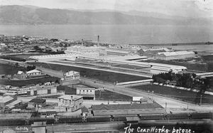 코로코로에서 페토네와 기어 정육 회사를 내려다 본 1900년대 초 사진