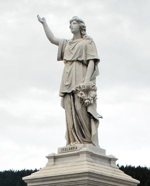 팔머스턴에 있는 제2차 보어 전쟁 기념비 질랜디아 동상.