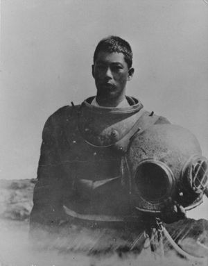 1905년 캘리포니아의 젊은 일본인 전복 채취꾼