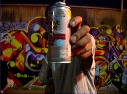 스프레이(스프레이캔)에 의한 그라피티