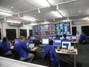 대회 당시 FIFA 국제 중계 센터 시설 내부