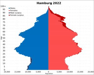 2022년 함부르크 인구 피라미드