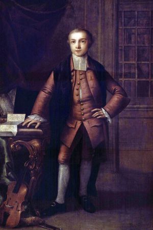 토마스 프라이(Thomas Frye) 화실의 벤담 초상화, 1760~1762년