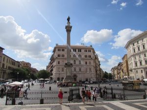 로마 에스퀼리노 지역의 산타 마리아 마조레 광장