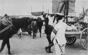 1923년 관동 대지진 이후 교통 정리 중인 경찰관