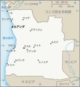 앙골라 지도