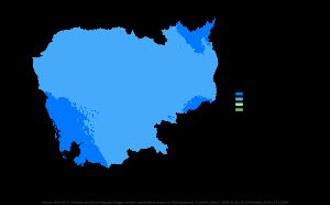 쾨펜 기후 구분 캄보디아 지도