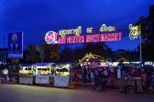 씨엠립의 음식 노점