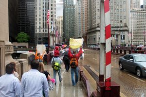 시카고의 튀르키예인 시위.