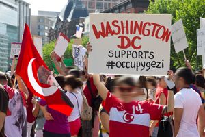 6월 1일, 워싱턴 D.C.의 시위대.