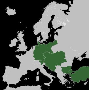 1915년 10월 14일 기준 중앙 동맹국