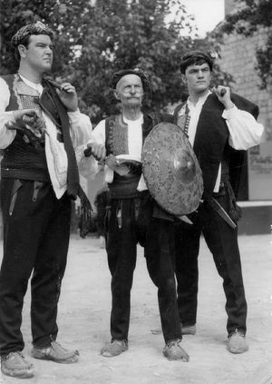 18세기 크로아티아 토너먼트 신스카 알카(Sinjska alka)의 방패 든 사람